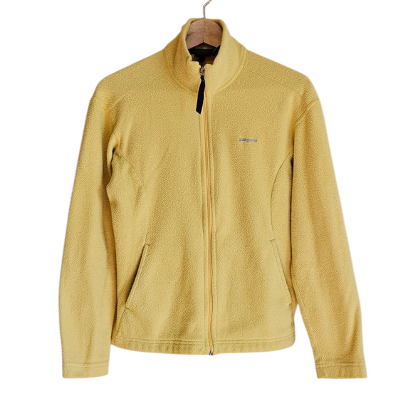 Patagonia Women's Synchilla Fleece Jacket Full Zip Athletic Yellow Size Medium - Picture 1 of 6
